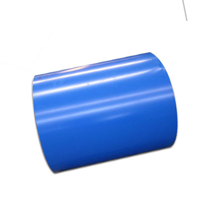 SGS Ral Color Blue PPGI Coil AZ121-Z150 Prepainted Galvalume Steel Roll PE Dilapisi