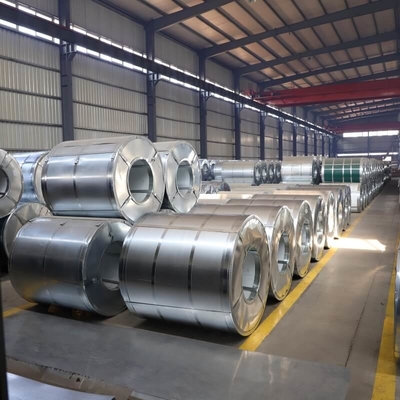 Warna RAL 25Mt GI Steel Coil 30-600g / M2 ISO BV CE Galvalume AZ50 Roll