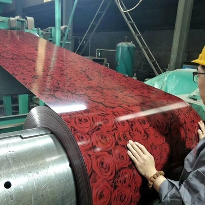 HRB95 Prepainted Galvalume Steel Coil 600 - 1250mm PPGI Color Coil Sheet