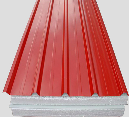 ISO 18001 JIS Blue Metal Roof Panels 7-30um Color Coated Corrugated Sheets