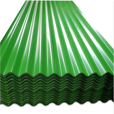 ISO 9001 Red Pre Painted Iron Sheets 610mm Berwarna Atap Bergelombang