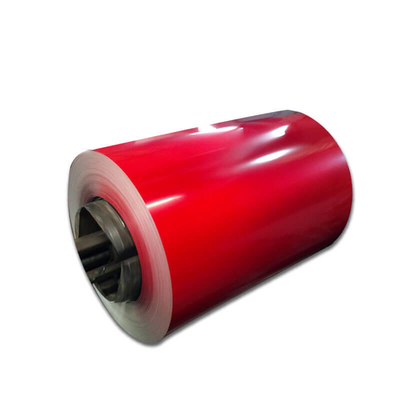 AiSi Merah Ppgi Galvanized Steel Coil HRB65 RAL Color Steel Coil Ppgl Tahan Debu