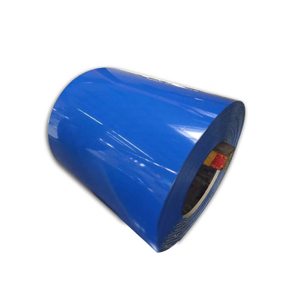 SGS Ral Color Blue PPGI Coil AZ121-Z150 Prepainted Galvalume Steel Roll PE Dilapisi