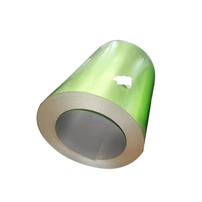 Hijau AZ30-180g / M2 PPGL Steel Coil SGCC Prepainted Aluminium Coil
