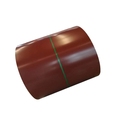 Green 600 - 1250mm Prepainted Coils Ketahanan Korosi PPGI Color Coated