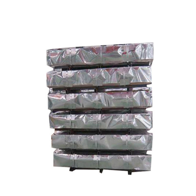 610mm Galvanized Corrugated Sheet SGCC 18 Gauge Panel Logam Bergelombang