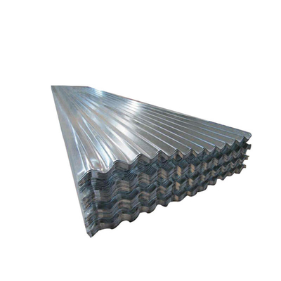3-25 Mikron Lembaran Logam Bergelombang Galvanis 4x8 Panel Besi 610mm