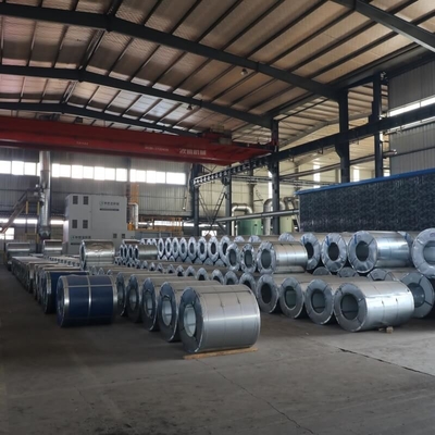 Warna RAL 25Mt GI Steel Coil 30-600g / M2 ISO BV CE Galvalume AZ50 Roll