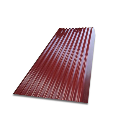 30g Sampai 275g / M2 Lembar Atap Prepainted Z30-Z140 Lembar Galvanis Berwarna