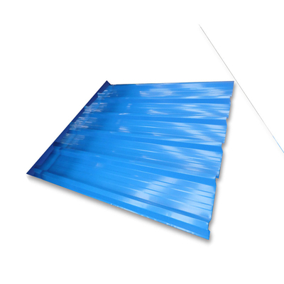 Lembar Atap Dilapisi Warna Biru 0.6m DX52D Lembar Dilapisi Warna Ppgi