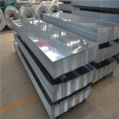 3-25 Mikron Lembaran Logam Bergelombang Galvanis 4x8 Panel Besi 610mm