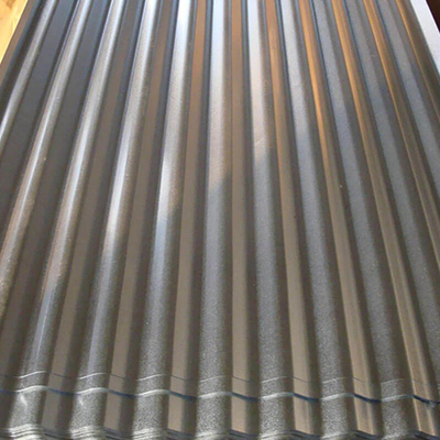 1250mm Lembaran Atap Seng Galvanis Bergelombang SGCH 18 Gauge Atap Logam Bergelombang