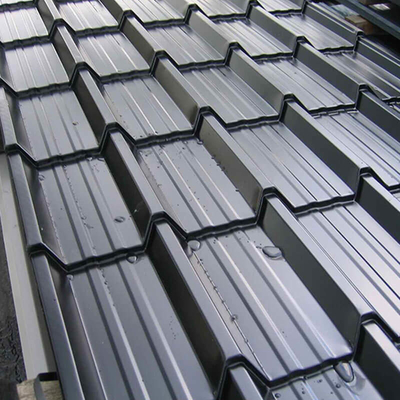 Atap Lembaran Logam Galvanis 508/610MM Ketahanan Korosi Yang Kuat