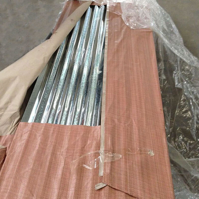 Atap Lembaran Logam Galvanis 508/610MM Ketahanan Korosi Yang Kuat