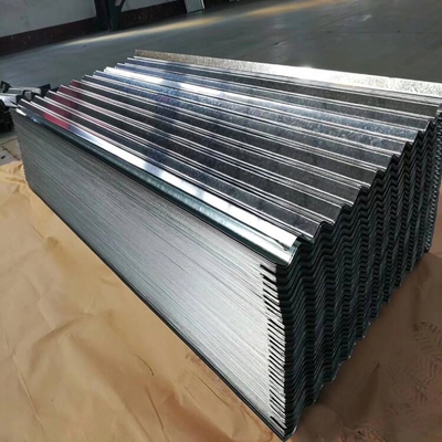 JIS RoHS Gi Lembaran Atap Bergelombang 3-8 Ton Panel Baja Galvanis Bergelombang