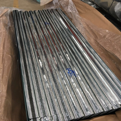 Z30 - 275g / M2 Lembaran Bergelombang Galvanis 0.8mm 4x8 Lembaran Logam Bergelombang
