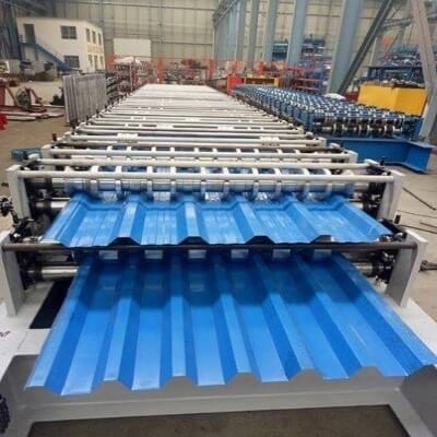 SGHC Blue Metal Sheet PPGI Genteng Logam Bergelombang