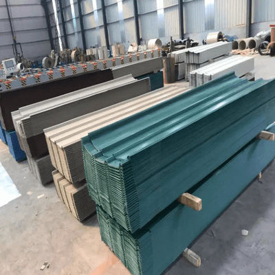 0.4mm-3.0mm Tebal Lembar Atap PPGI Galvanis Bergelombang Lebar 600mm-1250mm