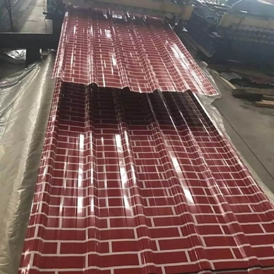 AZ20-AZ160 Lembar Atap Prepainted 0.5mm Lembar Atap Tahan Air