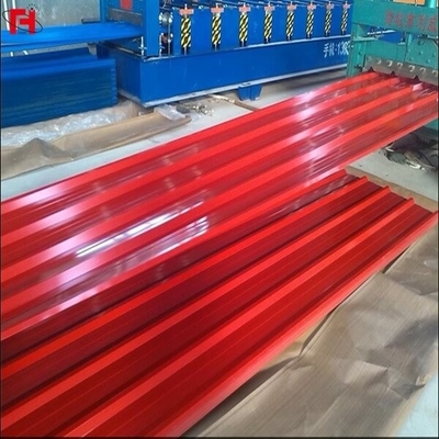 HRB 85 Precoated Gi Sheet 30-600g / M2 Lembar Atap Bergelombang Hijau