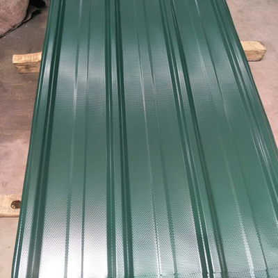 Iso 18001 Prepainted Roofing Sheet 7-30um Warna Dilapisi Logam Bantalan Tinggi