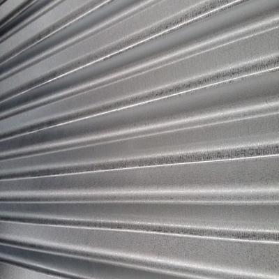610mm Galvanized Corrugated Sheet SGCC 18 Gauge Panel Logam Bergelombang