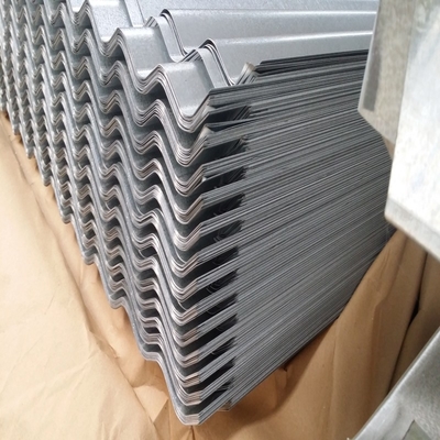 3-25 Mikron Lembaran Logam Bergelombang Galvanis 4x8 Panel Besi 610mm