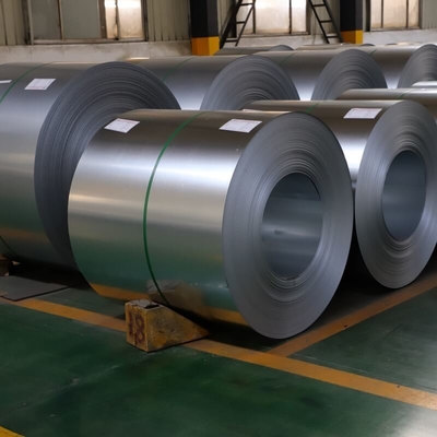 ISO9001 G550 GL Steel Coil 600mm-1500mm Galvalume Steel Coils Efek Estetika Tinggi
