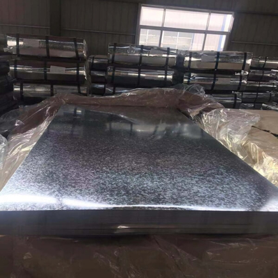 A653 0.12mm-4mm Galvanized Steel Sheet Z140 Hot Dip Zinc Steel 26 Gauge