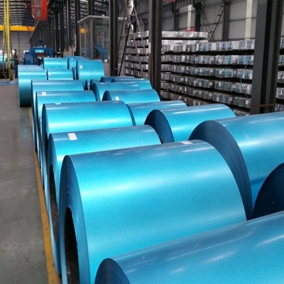 Warna Biru DX51D SGCC GI Steel Coil Galvanis Cold Rolled JISG3003