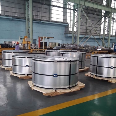 SPCC ISO9001 GI Steel Coil 508mm Galvanized Steel Coil Untuk Lembaran Atap