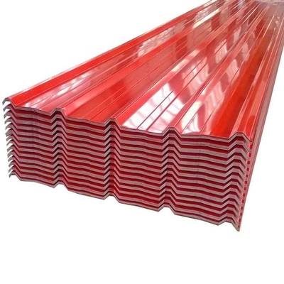 Lembar Atap Prepainted SGCC DX51D Atap Baja Bergelombang 3-8 Ton