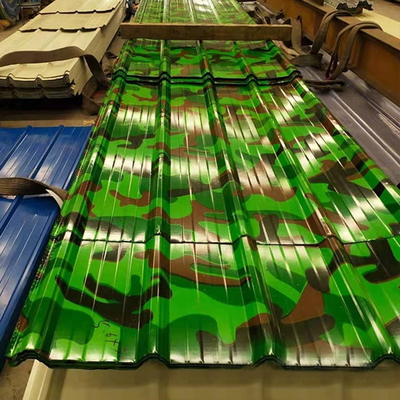 DX51D Corrugated Metal Roofing Sheet 0.6-3m Galvalume Color Coated Sheet