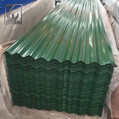 Lembar Atap Prepainted SGCC DX51D Atap Baja Bergelombang 3-8 Ton