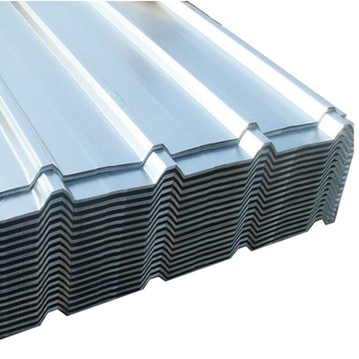 1250mm Lembaran Atap Seng Galvanis Bergelombang SGCH 18 Gauge Atap Logam Bergelombang