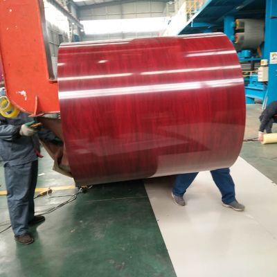 600 - 1250mm PPGL Coil AiSi RAL 9002 Dilapisi Warna Galvanis