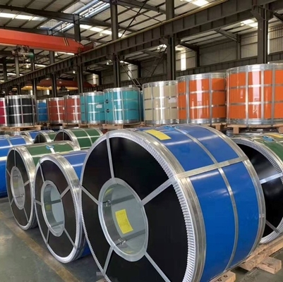 0.11-2.5mm Warna Dilapisi PPGI Coil Ral 9012 Pre Painted Galvalume Sheet Roll
