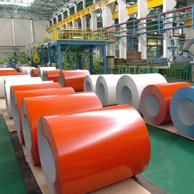 RAL 8017 PPGL Steel Coil 0.11-2.5mm Prepainted Aluzinc Steel Coil