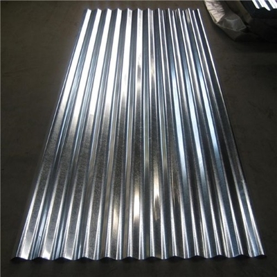 600mm-1250mm Lebar Lembar Atap Galvanis 20-25um Lapisan Cat Atas